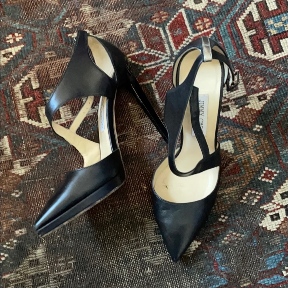Jimmy Choo Pointed Strappy Pumps